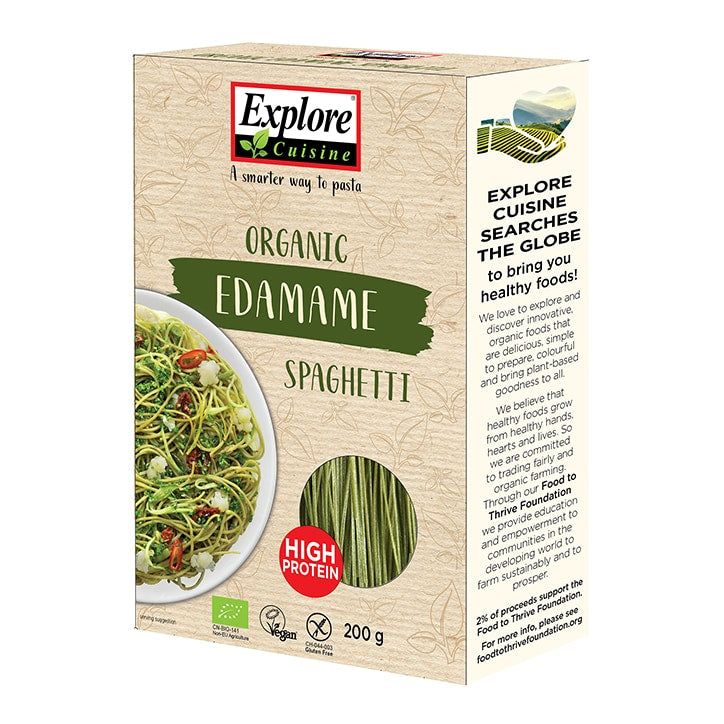 Organic Gluten Free Edamame &amp;amp; Mung Bean Fettuccine 200g Edamame Spaghetti
