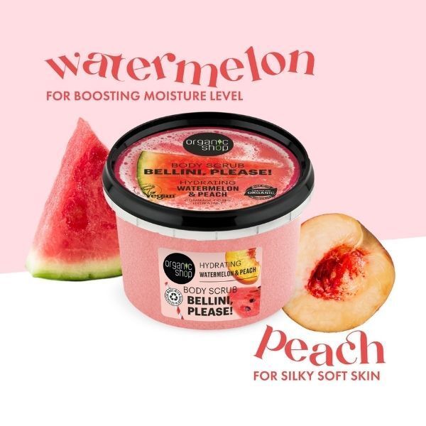 Organic Shop Bellini Please Body Scrub Watermelon &amp;amp; Peach