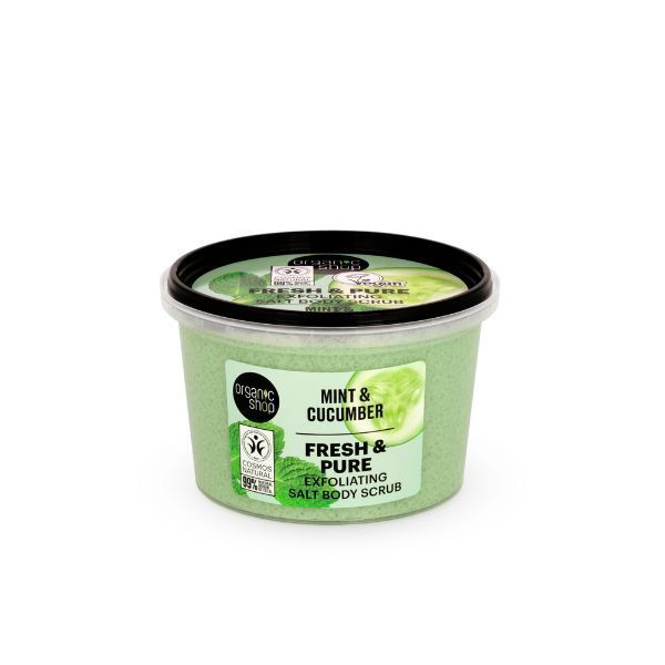 Organic Shop Exfoliating Body Scrub Mint &amp;amp; Cucumber 250 ml