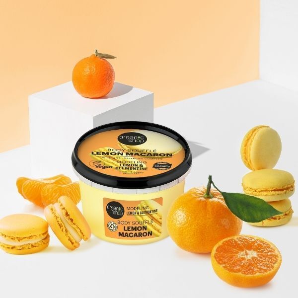 Organic Shop Lemon Macaron Body Souffle Lemon &amp;amp; Clementine