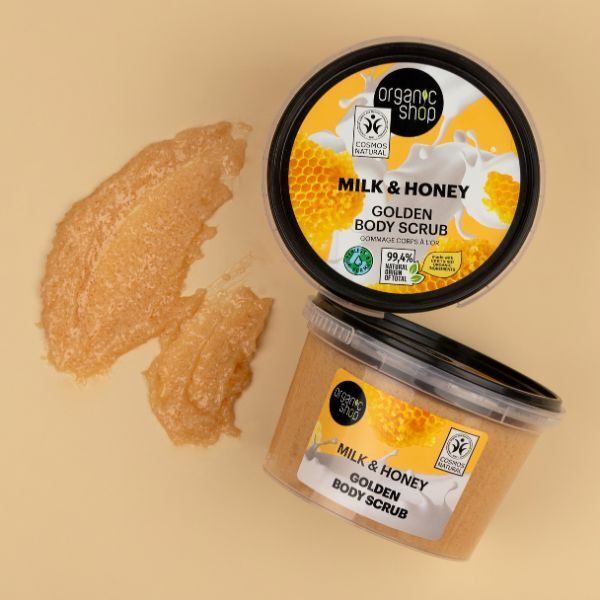 Organic Shop Milk &amp;amp; Honey Golden Body Scrub 250ml