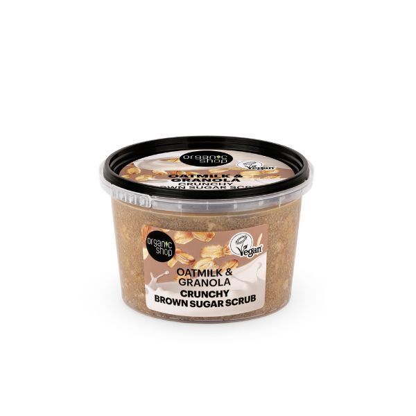 Organic Shop Oatmilk &amp;amp; Granola Crunchy Sugar Scrub 250ml