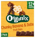 Organix Banana &amp;amp; Date Organic Fruit Snack Bar Multipack 6x17g