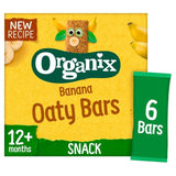Organix Banana Organic Soft Oaty Bars Toddler Snack Multipack   6 x 23g