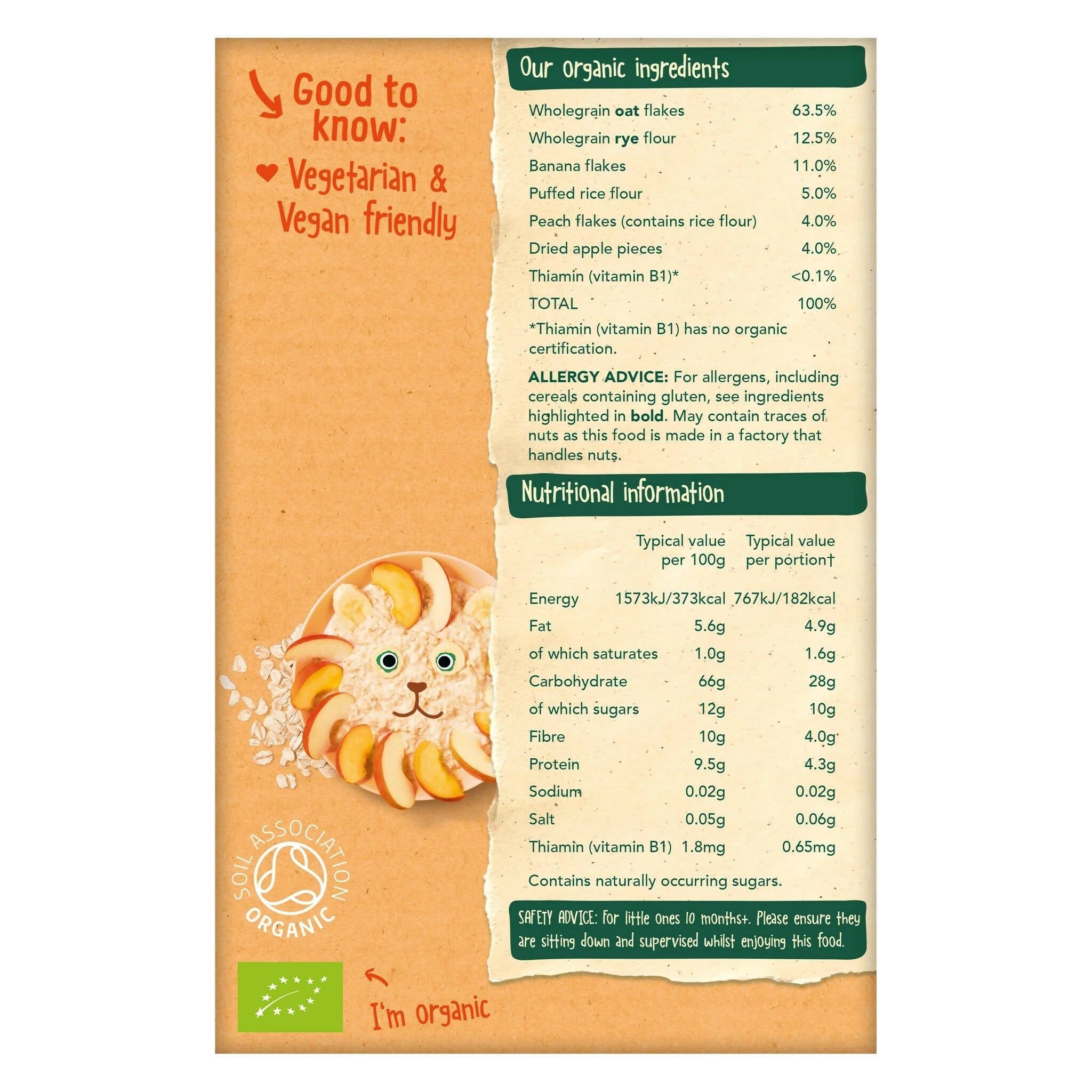 Organix Banana, Peach &amp;amp; Apple Baby Muesli