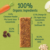 Organix Carrot Cake Organic Soft Oaty Bars Toddler Snack Multipack    6 x 23g