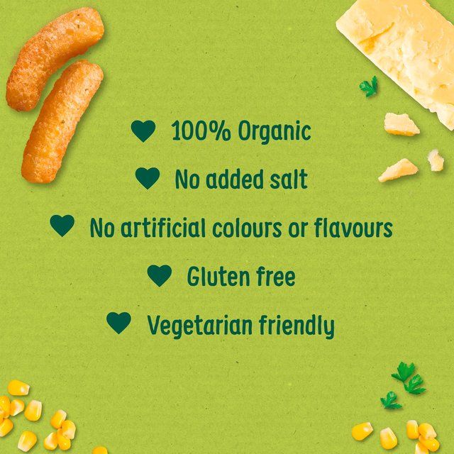 Organix Cheese &amp;amp; Herb Orgnic Puffs 10 mths+ Multipack   4 x 15g