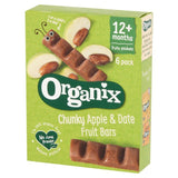 Organix Chunky Apple &amp;amp; Date Organic Fruit Bars Toddler Snack Multipack   6 x 17g