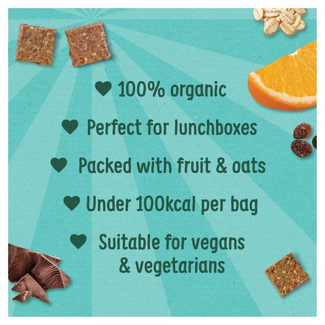 Organix KIDS Crazy Choco Orange Mini Organic Flapjack Bites   4 x 23g