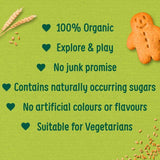Organix Mini Gingerbread Men Organic Toddler Snack Biscuits 20g   20g
