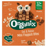 Organix Mini Organic Oat &amp;amp; Raisin Flapjack Toddler Snacks Multipack   4 x 20g