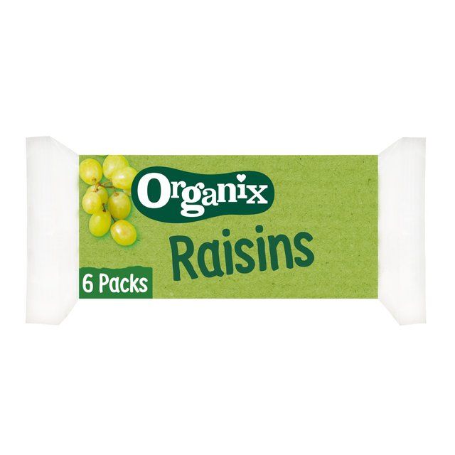 Organix Mini Organic Raisin Snack Boxes 12 mths+ Multipack   6 x 14g