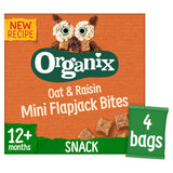 Organix Oat &amp;amp; Raisin Mini Flapjack Bites 12+ Months 4x20g