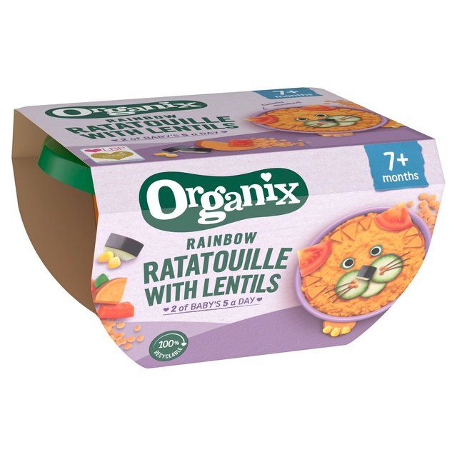 Organix Rainbow Ratatouille With Lentils Baby Food 7 months   130g