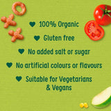Organix Saucy Tomato Organic Noughts &amp;amp; Crosses 10 mths+ Multipack   4 x 15g