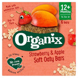 Organix Strawberry &amp;amp; Apple Organic Soft Oaty Bars Toddler Snack Multipack   6 x 23g
