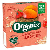 Organix Strawberry &amp;amp; Apple Organic Soft Oaty Bars Toddler Snack Multipack   6 x 23g