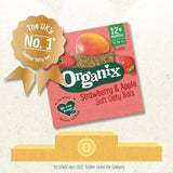 Organix Strawberry &amp;amp; Apple Organic Soft Oaty Bars Toddler Snack Multipack   6 x 23g