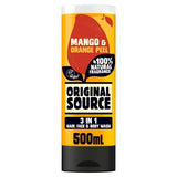 Original Source Mango &amp;amp; Orange Peel 3 in 1 Hair Face and Body Wash for Men   500ml