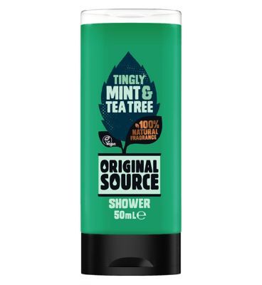 Original Source Mint &amp;amp; Tea Tree Shower Gel Body Wash Travel Size 50ml