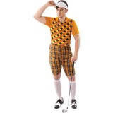Orion Costumes Male Golfer Costume (Orange &amp;amp; Black) Standard