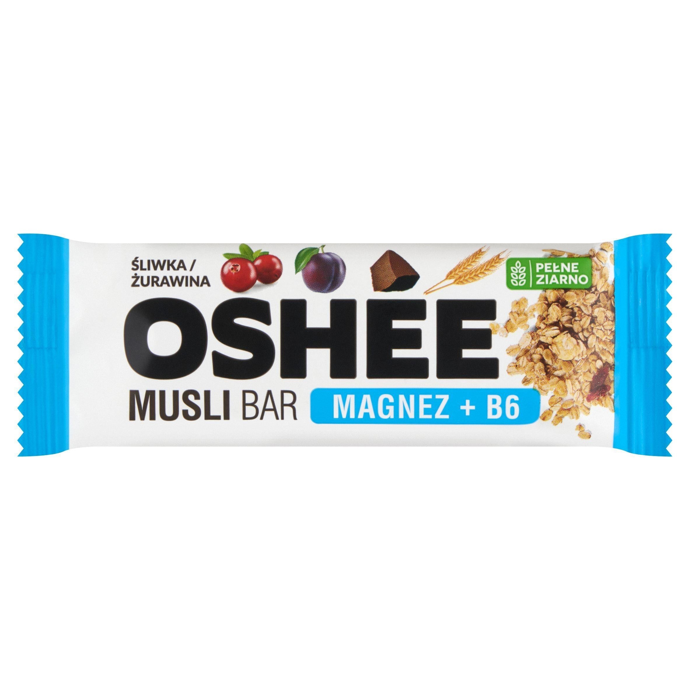 Oshee Vitamin Muesli Bar Plum &amp;amp; Cranberry 40g