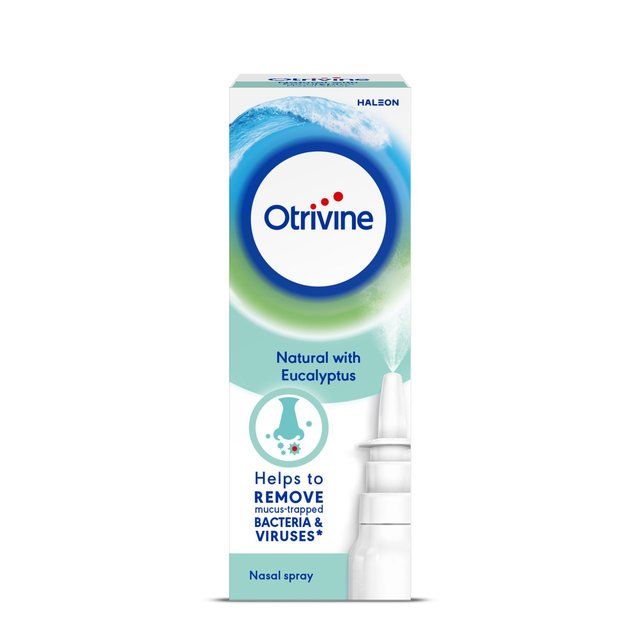 Otrivine Natural Nasal Spray With Eucalyptus Steroid Free &amp;amp; Vegan   20ml