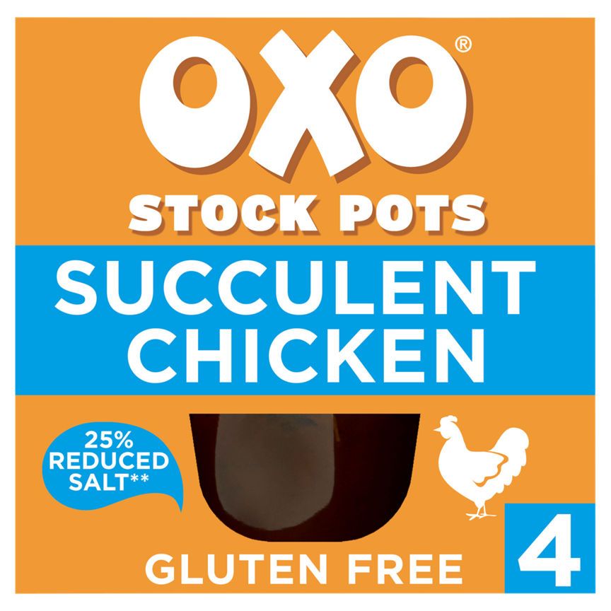 Oxo Stock Pots Succulent Chicken with Bay &amp;amp; Parsley 4 x 20g (80g)