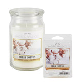 Pacific Wax Co Fresh Cotton Jar Candle &amp;amp; Wax Melts Bundle
