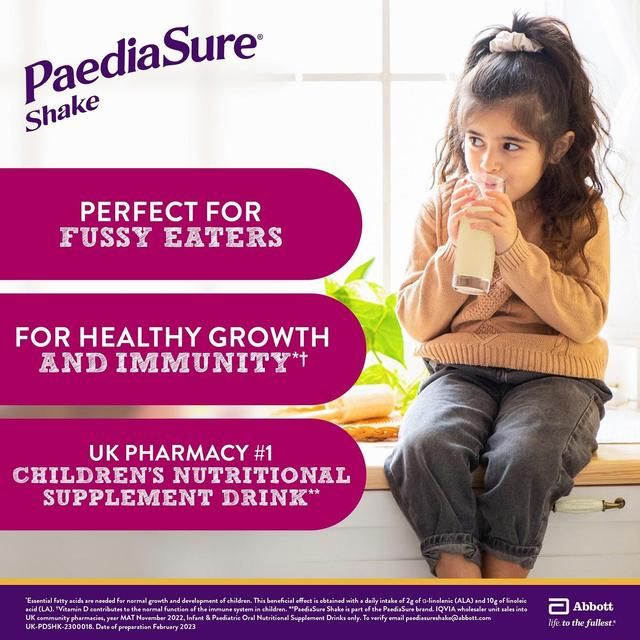 PaediaSure Shake Vanilla Nutritional Supplement Drink 1-10 Yrs Multipack   4 x 200ml