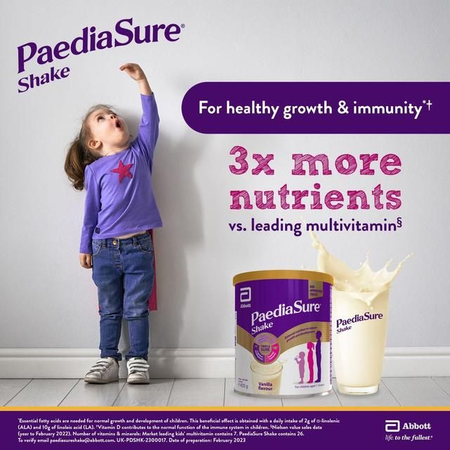 PaediaSure Shake Vanilla Nutritional Supplement Powder 1-10 Yrs    400g