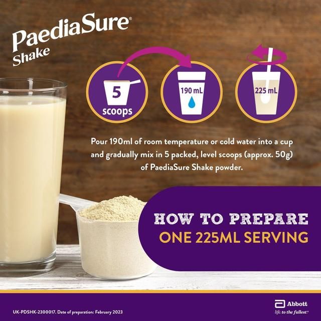 PaediaSure Shake Vanilla Nutritional Supplement Powder 1-10 Yrs    400g