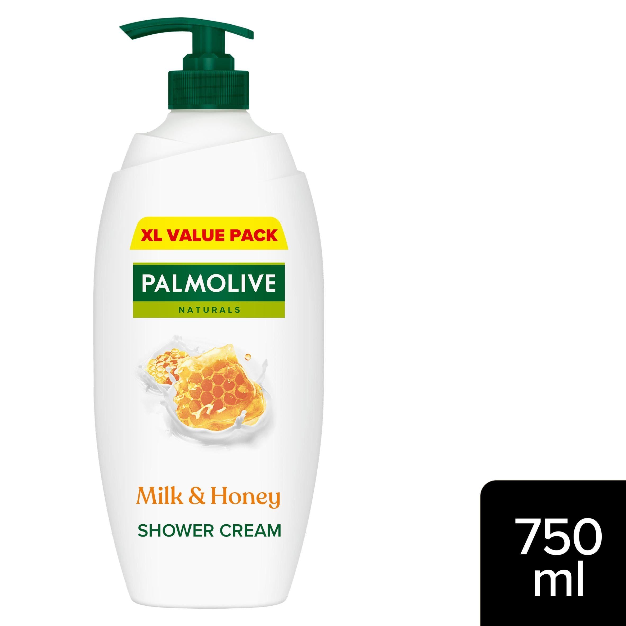 Palmolive Naturals Milk &amp;amp; Honey Shower Gel Body Wash Pump 750ml