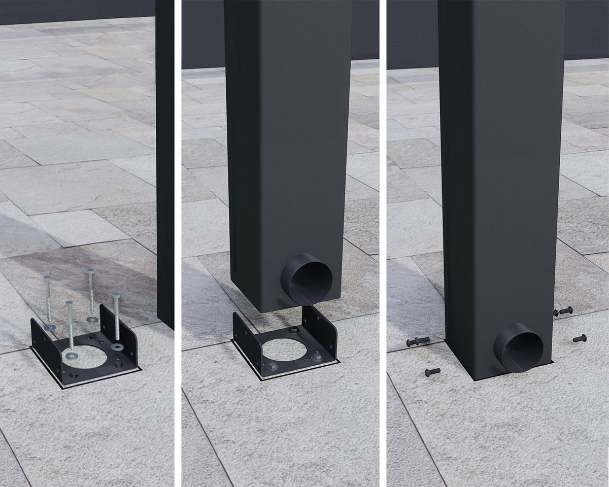 Palram Canopia Stockholm 11ft 2&amp;quot; x 12ft 2&amp;quot; (3.4 x 3.7m) Aluminium Patio Cover