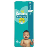 Pampers Baby-Dry Nappies Size 3 (6-10kg) Essential Pack   50 per pack