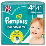 Pampers Baby-Dry Nappies Size 4+ (10-15kg) Essential Pack    41 per pack
