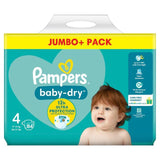 Pampers Baby-Dry Nappies Size 4 (9-14kg) Jumbo+ Pack   84 per pack