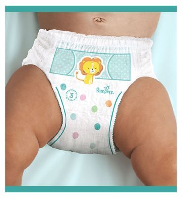 Pampers Baby-Dry Nappy Pants Size 4, 38 Nappies, 9kg-15kg, Essential Pack