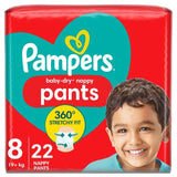 Pampers Baby Dry Nappy Pants Size 8 Essential Pack   22 per pack