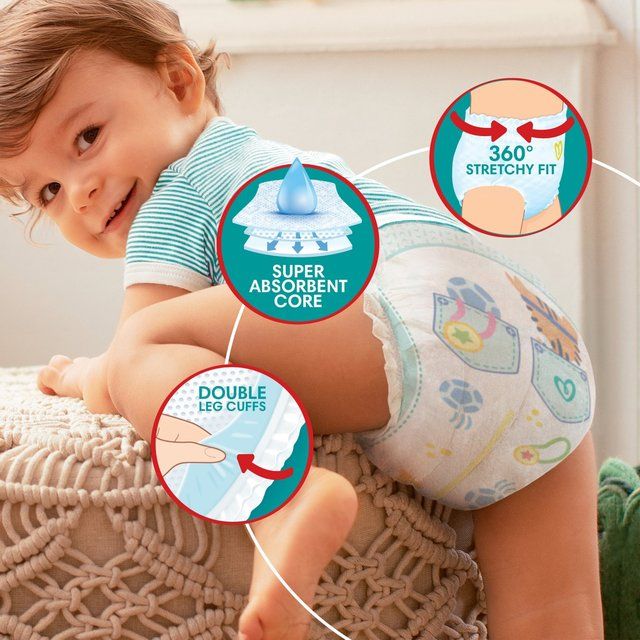 Pampers Baby Dry Nappy Pants Size 8 Essential Pack   22 per pack
