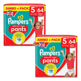 Pampers Baby Dry Pants Size 5, 2 x 64 Pack