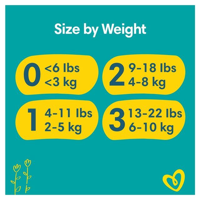 Pampers New Baby Nappies Size 1 (2-5kg) Jumbo+ Pack   80 per pack