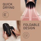 Panasonic EH-NA9J Advanced Folding Hair Dryer with Diffuser, Nanoe &amp;amp; Double Mineral Technology