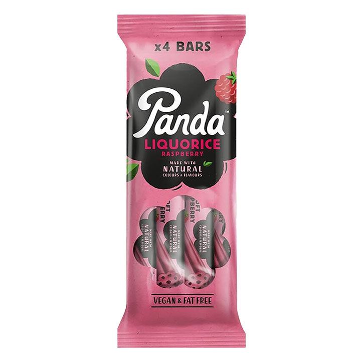 Panda Liquorice Raspberry 4 x 32g Bars Raspberry / 4x32 g