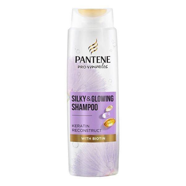 Pantene Miracles Silky &amp;amp; Glowing Biotin Hair Shampoo, 400ml
