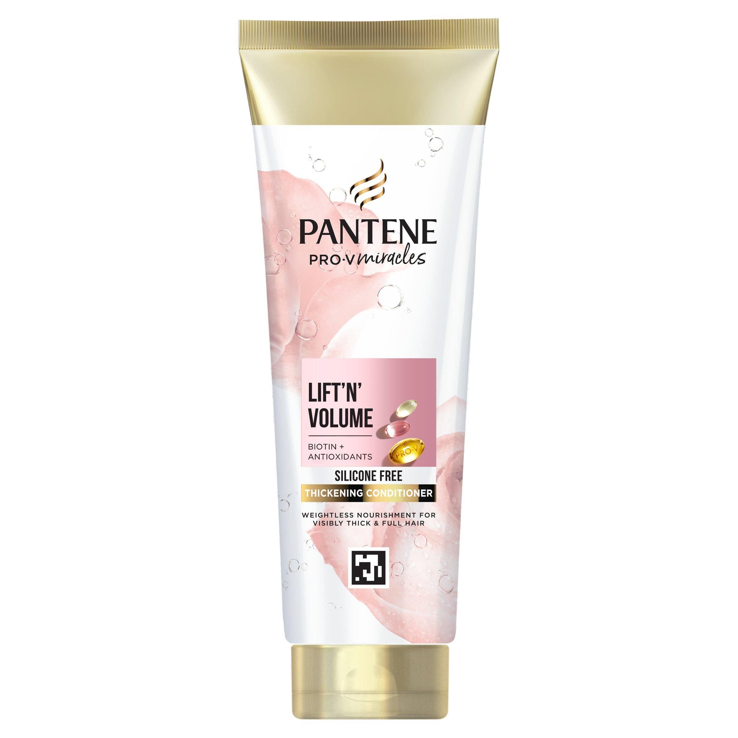 Pantene Pro-V Lift &amp;amp; Volume Silicone Free Hair Conditioner with Biotin &amp;amp; Rose Water 275ml