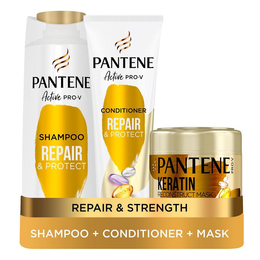 Pantene Pro V Repair &amp;amp; Protect Shampoo, Conditioner &amp;amp; Hair Mask Bundle