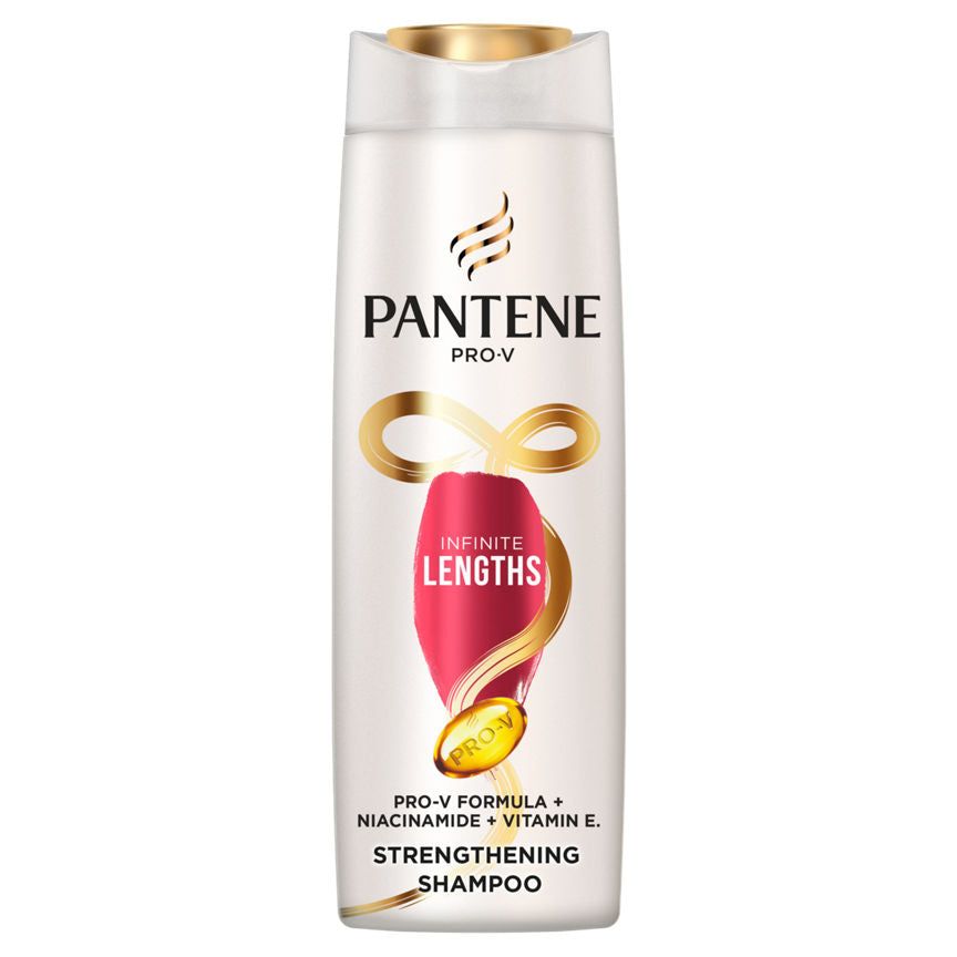 Pantene Pro-V Shampoo, Infinite Lengths  Strengthen &amp;amp; Nourish Mid To Long Damaged Hair  400ml