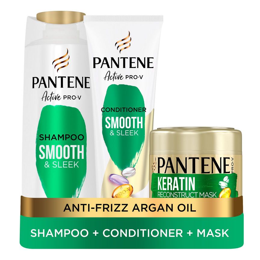 Pantene Pro V Smooth &amp;amp; Sleek Three Step Bundle