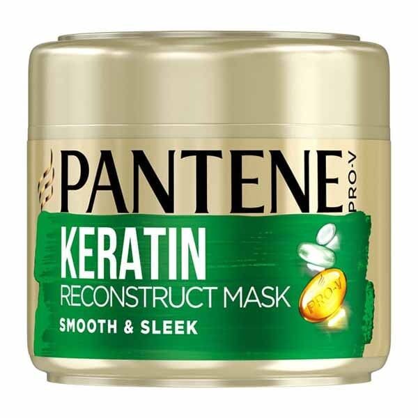 Pantene Smooth &amp;amp; Sleek Hair Mask, Dull And Frizzy Hair 300ml
